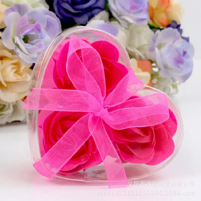 Fragrant Heart-Shaped Rose Soap Petals - Wedding Favor & Decor
