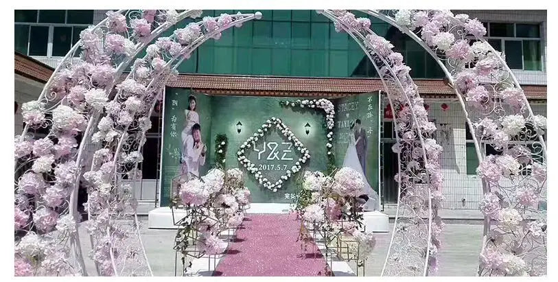 Crescent Floral Wedding Arch - 'Moon Gate' for a Magical Ceremony