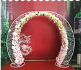 Load image into Gallery viewer, Crescent Floral Wedding Arch - 'Moon Gate' for a Magical Ceremony
