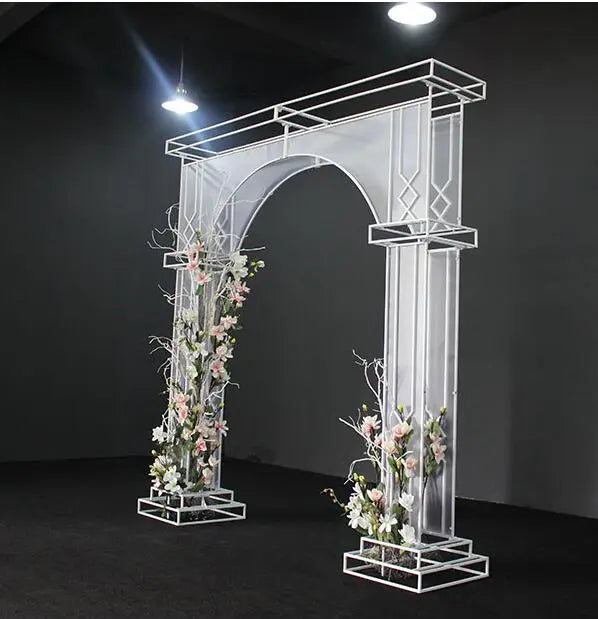 Modern PVC Wedding Arch - Contemporary Elegance for Your Ceremony