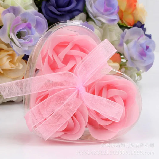 Fragrant Heart-Shaped Rose Soap Petals - Wedding Favor & Decor
